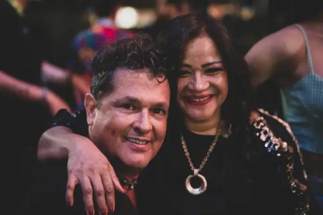 Mayte Montero y Carlos Vives juntos en 2022.